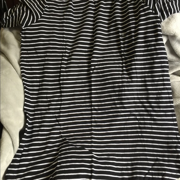 PAC SUN BASICS Freer Striped Scallop T-Shirt new - Picture 4 of 5